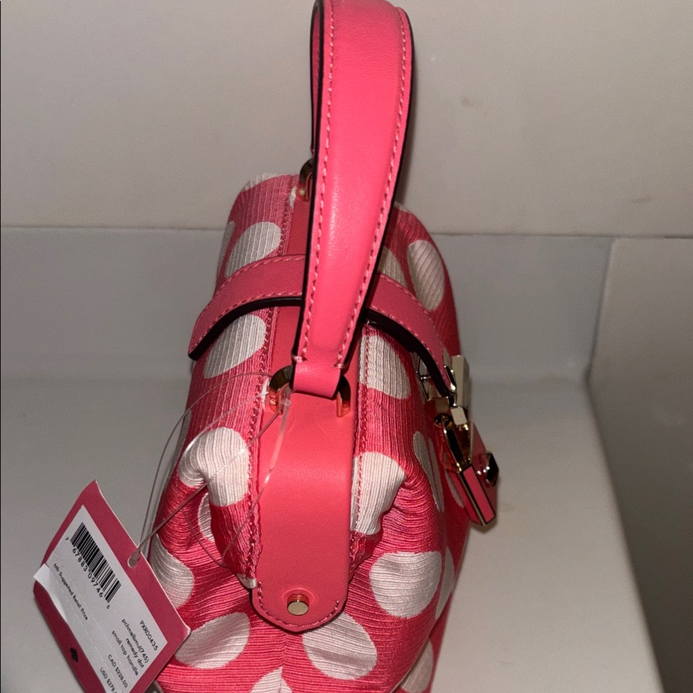 Kate Spade Pink Mini Bag with White Dots - Picture 3 of 10
